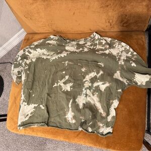Olive Tie-Dye Women's Top